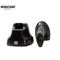 MINJCODE MJ 2870 2D 2.4G QR lecteur de codes à barres sans fil Base USB pour lecteur de codes à barres d'inventaire d'entrepôt de détail