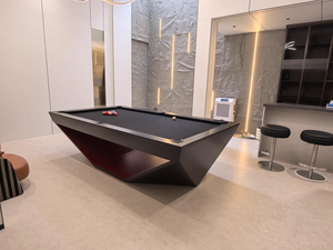 Table de <span class=keywords><strong>billard</strong></span> professionnelle personnalisée pour club et villa, multi-fonctions, pour usage domestique et américain, compatible 9 boules et 8 boules, modèle Standard Adulte, Noir 8 - Product Image 5