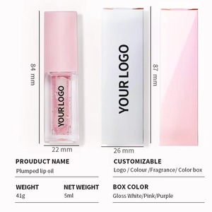 Aceite de labios personalizado pigmentado mágico Hidratante Saborizante fruta claro vegano Rosa brillo de labios plumper brillo de labios - Product Image 3