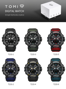 นาฬิกาข้อมือดิจิตอลกันน้ำ <span class=keywords><strong>TOMI</strong></span> 233 รุ่นใหม่สำหรับผู้ชาย นาฬิกาอิเล็กทรอนิกส์ฟิตเนสสำหรับผู้ชาย นาฬิกาสปอร์ตอเนกประสงค์ กล่องของขวัญสำหรับเด็ก - Product Image 3