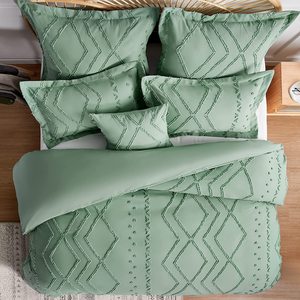 Juego de Ropa de Cama de 4 Piezas con Funda Nórdica de Algodón 100% Tejido, Juego de Ropa de Cama de Hotel, Tamaños <span class=keywords><strong>King</strong></span>/<span class=keywords><strong>Super</strong></span> <span class=keywords><strong>King</strong></span>, Uso para Todas las Temporadas - Product Image 2