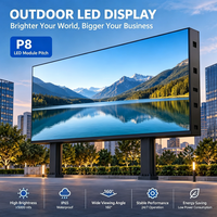 Écran LED extérieur KENSUN P8, grand panneau d'affichage, armoire en fer, écran à maintenance arrière pour projets publicitaires routiers