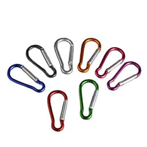 Mousqueton d'extérieur en alliage d'aluminium en forme de gourde, 4 tailles, boucle d'escalade, accessoire porte-clés, multicolore - Product Image 1