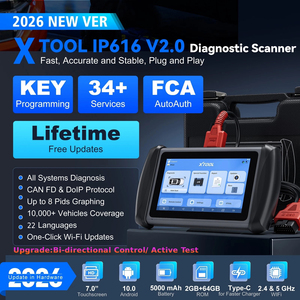 终身免费更新 XTOOL IP616 全球通用双向 Obd2 扫描仪 汽车诊断工具和钥匙编程 - Product Image 2