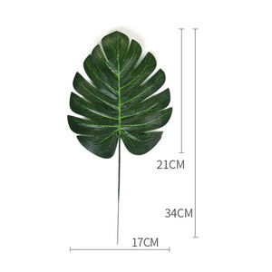 <span class=keywords><strong>Monstera</strong></span> plantes artificielles en plastique palmier tropical feuilles accessoires de décoration extérieure grandes fausses feuilles de palmier - Product Image 4