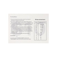 Rasca y Gana de Tamaño Pequeño Personalizado con Premio de Millones de Dólares, Diseño Gratuito, Tarjeta de Datos Segura Variable de Cartón/Cartón Dúplex/Papel Periódico