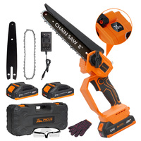 Tronçonneuse électrique sans fil 6/8 pouces pour extérieur, outil de coupe de bois, avec batterie, moteur sans balais, rechargeable, fournisseur d'usine