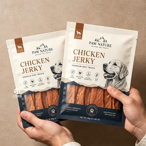 Sachets Alimentaires Aluminisés pour Animaux de Compagnie 100g 250g 500g avec Logo Personnalisé Imprimé Scellés sur Trois Côtés à Déchirure Facile pour Aliments Lyophilisés pour Animaux d'Arabie Saoudite - Product Image 3