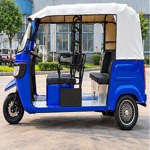 Triciclo Eléctrico de Carrocería Abierta para 5 Pasajeros, Scooter Azul de 3 Ruedas con Velocidad de 30-50 km/h, Alcance de 90 km, Potencia Superior a 1000 W - Product Image 6