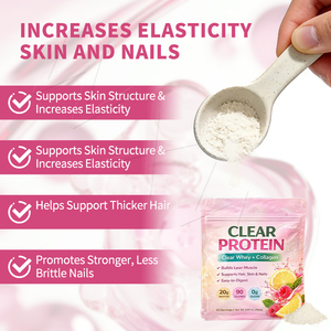 Colágeno + Proteína de Suero de Leche en Polvo, Directo del Fabricante, Sabor Limón y Frambuesa, Suplemento para Cabello, Piel y Uñas, Desarrollo Muscular - Product Image 4