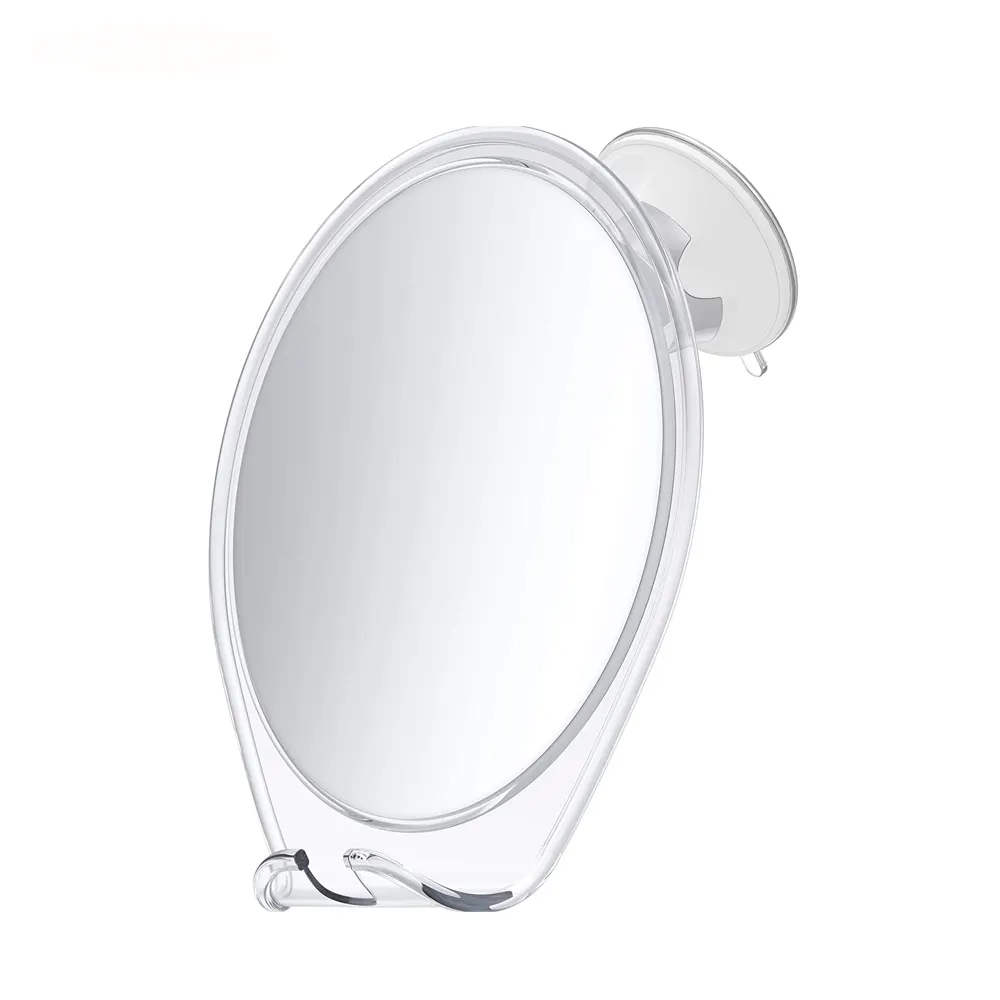 Cermin Mandi Tanpa Kabut untuk Alat Hisap, Gagang Pisau Cukur untuk Pancuran & Putar, Cermin