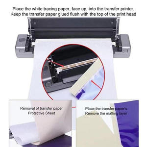 Impresora Inalámbrica de Plantillas para Tatuajes, Copiadora Térmica de Plástico, Máquina de Transferencia para Estudio de Tatuajes - Product Image 4