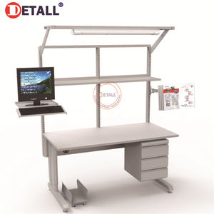 Ligne de tour de détail Esd Table de travail <span class=keywords><strong>Garage</strong></span> Table de travail en métal établi poste de travail de réparation de téléphones portables - Product Image 4