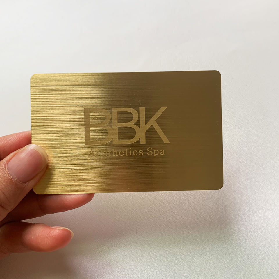 Custom Etched Metal VIP Membership Card - Stainless Steel