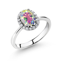 Bague Avon Mystic Fire Topaz, Topaze mystique, Or blanc, Bijoux Topaze mystique, Vente en gros