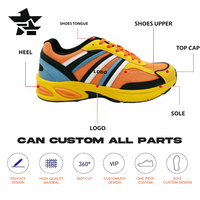 Chaussures de sport unisexes personnalisées en maille respirante pour la course et la marche en extérieur, avec amorti intégral, idéales pour l'été et le printemps