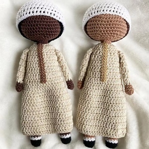 Personalizado hecho a mano ganchillo Amigurumi Eid Ramadán ganchillo <span class=keywords><strong>Petit</strong></span> musulmán niños regalos para niños - Product Image 6