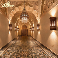 Applique murale LED à cadre en fer pour mosquée, restaurant, salle à manger, chambre à coucher - Fabricant de luminaires décoratifs intérieurs