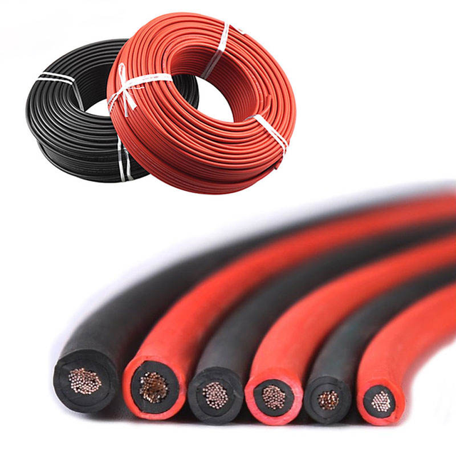 Chinese Factory XLPE PV Solar Cable H1Z2Z2 12AWG/10AWG (4mm/6mm) 1500V DC Overhead IP65 Photovoltaic Power Wire