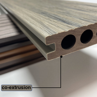 Planches de terrasse extérieures en composite bois-PVC (WPC) à texture bois, imperméables, pour la décoration de la maison et du jardin
