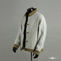 Veste chinoise Custom Men's Tangzhuang en daim, 100% coton, style rétro Tang Jacket Suit chic pour le Nouvel An CNY