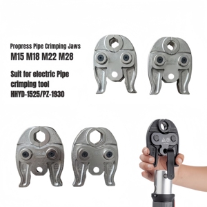 Outil de sertissage de tuyau électrique <span class=keywords><strong>hydraulique</strong></span> en acier Compact Pro PIN Hole 12mm avec mâchoires M15 18 22 28 35mm pour la construction HVAC - Product Image 4
