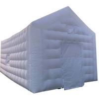 Grande tente gonflable blanche de 28x18Ft avec lumière LED pour événements en plein air pour adultes de l'usine Inflatables