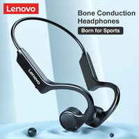 Earbuds Lenovo X4 Original Baru, Ear Hook Olahraga Anti Air, BT True Wireless, Headphone Konduksi Tulang