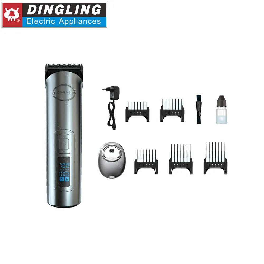 DINGLING RF-696 neue Großhandel profession elle Lithium-Batterie Haars chneide maschine elektrische Haars chneide maschine