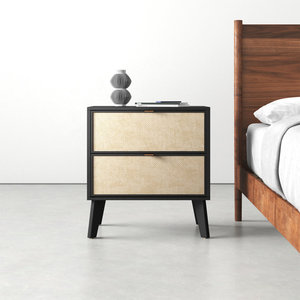 Table de chevet <span class=keywords><strong>BlackNight</strong></span> avec deux tiroirs pour chambre à coucher - Product Image 3