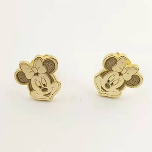 Mignonne <span class=keywords><strong>Boucle</strong></span> <span class=keywords><strong>d</strong></span>'<span class=keywords><strong>Oreille</strong></span> <span class=keywords><strong>Minnie</strong></span> Personnalisable Personnage de Dessin Animé pour Enfants Filles Bijou Cadeau Plaqué Or 18K Acier Inoxydable Clou <span class=keywords><strong>d</strong></span>'<span class=keywords><strong>Oreille</strong></span> - Product Image 2