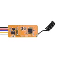 Mini relais sans fil DC 3.5V 5V 9V 12V avec télécommande pour lampe LED, micro-récepteur 433MHZ avec boîtier émetteur