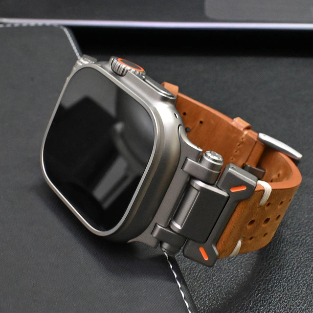 Handmade High Quality Premium Genuine Leather Watch Band Strap for Apple Watch Series 10 9 8 7 6 Ultra 49mm 46mm 45mm 44mm 41mm