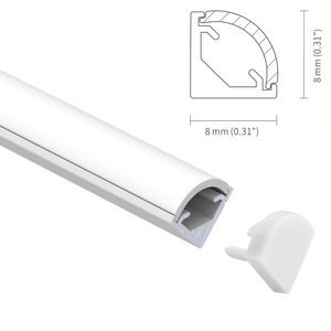 Mẫu Miễn Phí Dải Đèn <span class=keywords><strong>Led</strong></span> Góc 45 Độ Tạo Hình KA22 Alu Chất Lượng Cao Góc Chiếu Sáng Góc Nhôm - Product Image 2