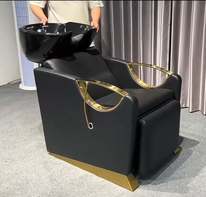 Ensemble de mobilier de salon de beauté : bac à shampoing et chaise pour lavage de cheveux - Product Image 6