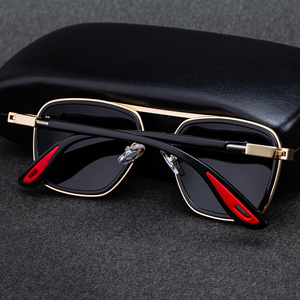 Occhiali da <span class=keywords><strong>Sole</strong></span> Partagas all'Ingrosso, alla Moda, con Logo Personalizzato, Montatura Quadrata a Doppio Ponte, Cerniera a Molla, Protezione UV400, per Uomo - Product Image 5