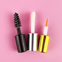 Tubes de brillant à lèvres vides de 1.2ML, conteneurs transparents, Mini bouteilles rechargeables de baume à lèvres, tubes et boîte de brillant à lèvres, étiquette personnalisée