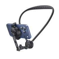 Yesido 360 Rotatable Magnetic + Clamping Soft Neck Strap 2-in-1 Penyangga Ponsel Gantung Leher C232