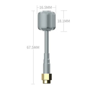 Antenne FPV Mini Lollipop 5,8 GHz 2,5 dBi RHCP avec connecteur SMA mâle, gain élevé, omnidirectionnelle - Product Image 1