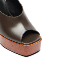 Nouvelles Chaussures de Créateur 2026 à Imprimé Bois, Talons Plateforme Sexy, Chaussures de Danse pour Filles et Garçons, Sandales à Bout Ouvert et Semelle Épaisse