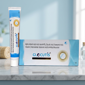 Glocutis Skin Brightening Cream 30g Alpha Arbutin Kojic Acid Niacinamide Dark Spots Radiant Pigmentation Even <b>Tone</b> - Product Image 1