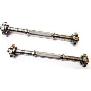 1 אינץ 'רגיל dumbbell רגיל עם צלחות משקולות פלדה עבור תלתלי bicep - Product Image 3