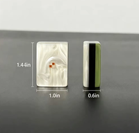 Tapis de Mahjong Moderne Premium en Acrylique Antidérapant, Résistant à l'Eau et Lavable, Motif Floral pour 4 Joueurs, Divertissement à Domicile