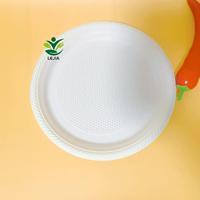 Vente chaude Assiette jetable ronde de 7 pouces écologique biodégradable à base d'amidon de maïs