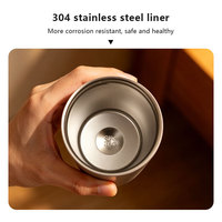 Offre Spéciale – Bouteille d'eau isotherme en acier inoxydable à double paroi, sans BPA, mini-gobelet à café portable, tasses à café isolées de 12 oz avec couvercle