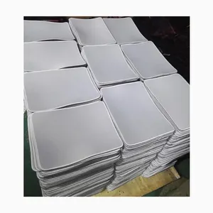 Pabrik kustom putih meja cetak kosong ukuran bantalan Mouse karet lembaran alas tetikus kosong dapat sublimasi Material dicetak