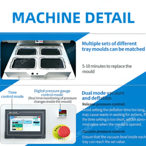 Machine d'emballage sous vide semi-automatique pour aliments, viande, fruits de mer, poisson, crevettes, <span class=keywords><strong>prix</strong></span> d'usine, machine d'emballage sous vide pour barquettes - Product Image 4
