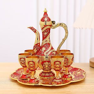 Set di liquori in stile europeo tazza di liquore creativo per la casa antico matrimonio di fascia alta da 8 pezzi Set regalo - Product Image 2