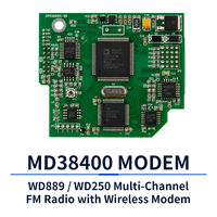 Modem radio de données sans fil industriel, émetteur-récepteur FM multicanal, communication série WD889 WD250