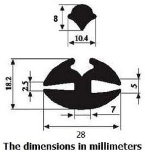 Sellos de <span class=keywords><strong>Goma</strong></span> Autoblocantes para <span class=keywords><strong>Ventanas</strong></span> y Parabrisas de Barcos, Autobuses y Camiones, <span class=keywords><strong>Juntas</strong></span> de <span class=keywords><strong>Goma</strong></span> - Product Image 5